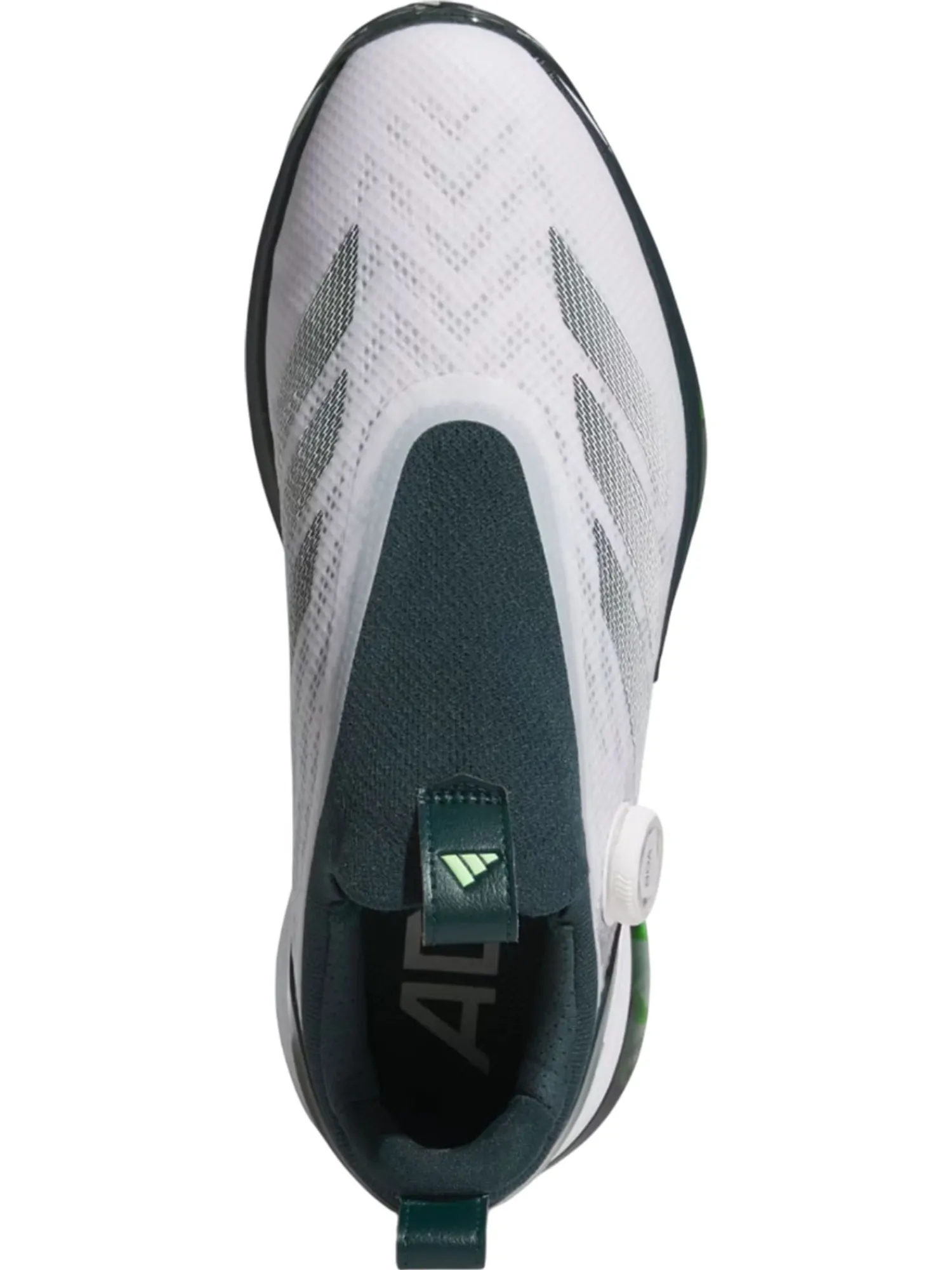 Adidas Mens Golf Shoes|Adizero ZG BOA Spikeless Golf Shoes - Ftwr White/Aurora Ivy/Lime Burst