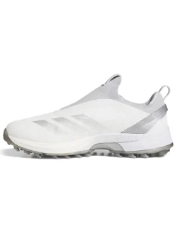 Adidas Mens Golf Shoes|Adizero ZG BOA Spikeless Golf Shoes - Ftwr White/Silver Met./Solid Grey