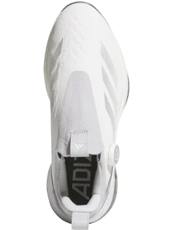 Adidas Mens Golf Shoes|Adizero ZG BOA Spikeless Golf Shoes - Ftwr White/Silver Met./Solid Grey