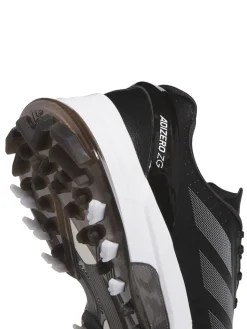 Adidas Mens Golf Shoes|Adizero ZG Spikeless Golf Shoes - Core Black/Silver Met./Lucid Lemon