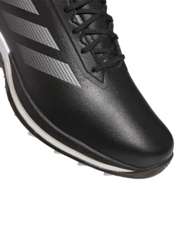 Adidas Mens Golf Shoes|Adizero ZG Spikeless Golf Shoes - Core Black/Silver Met./Lucid Lemon