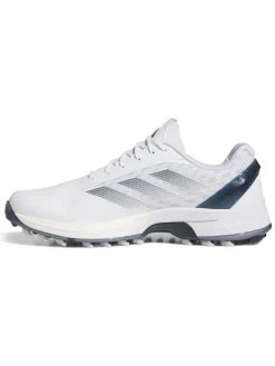 Adidas Mens Golf Shoes|Adizero ZG Spikeless Golf Shoes - Ftwr White/Collegiate Navy/Zero Met.