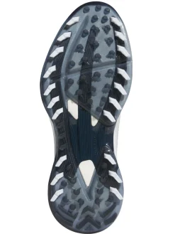 Adidas Mens Golf Shoes|Adizero ZG Spikeless Golf Shoes - Ftwr White/Collegiate Navy/Zero Met.
