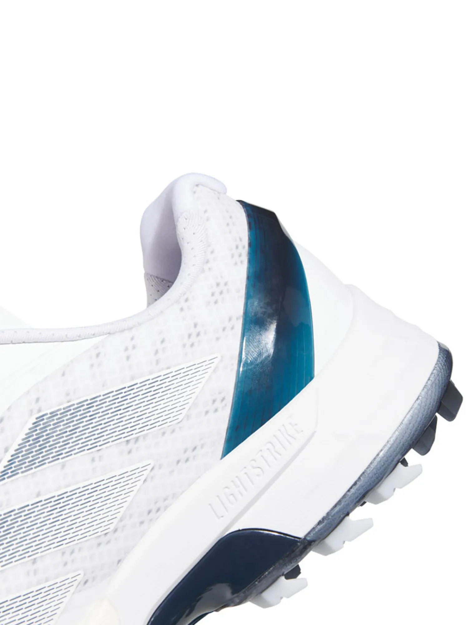 Adidas Mens Golf Shoes|Adizero ZG Spikeless Golf Shoes - Ftwr White/Collegiate Navy/Zero Met.