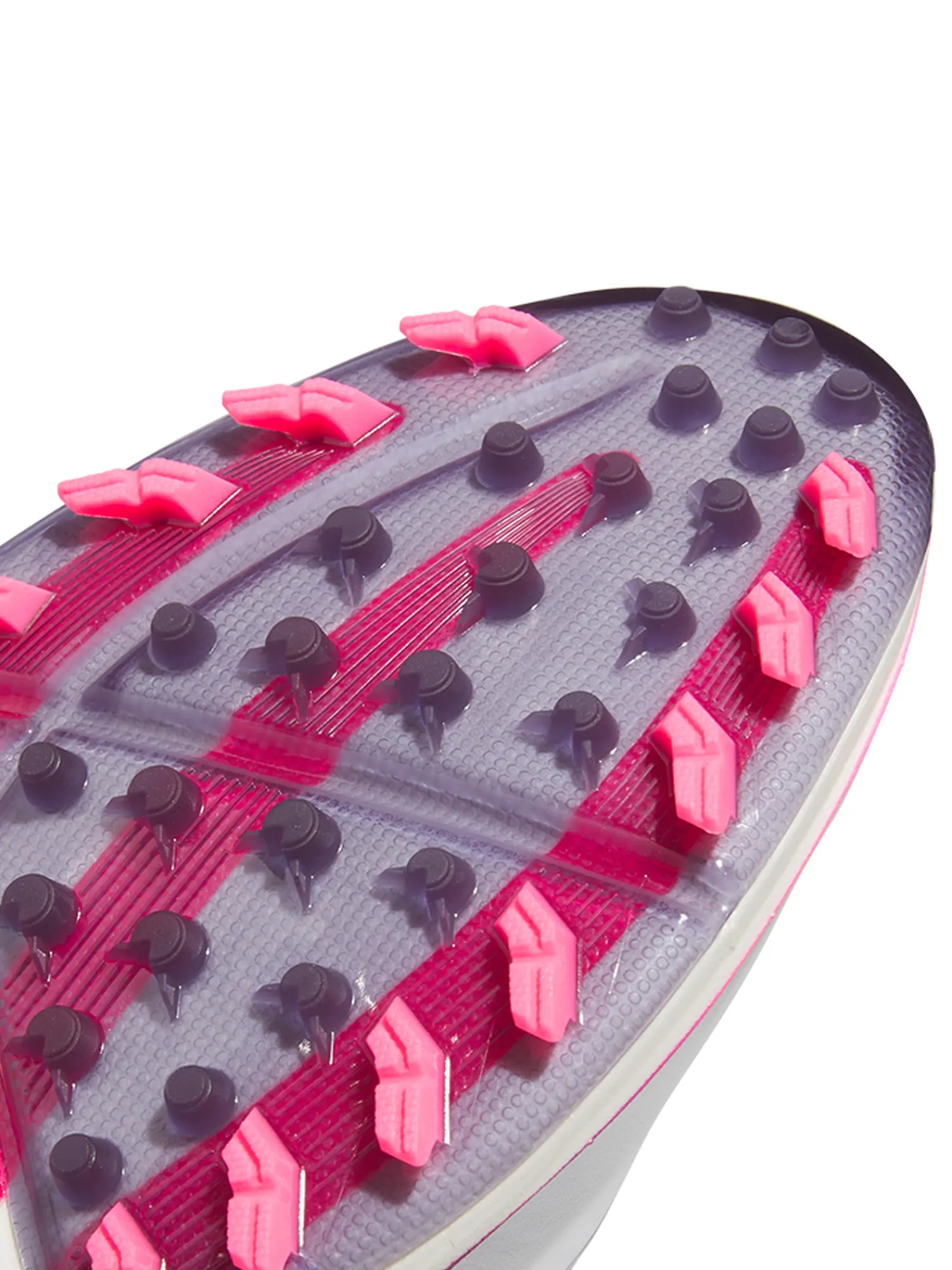 Adidas Mens Golf Shoes|Adizero ZG Spikeless Golf Shoes - Ftwr White/Aurora Plum/Shock Pink