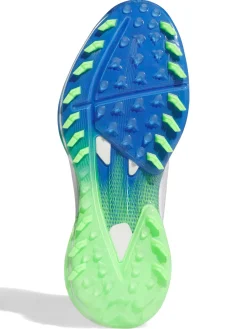 Adidas Mens Golf Shoes|Adizero ZG Spikeless Golf Shoes - Ftwr White/Silver Met/Lime Burst