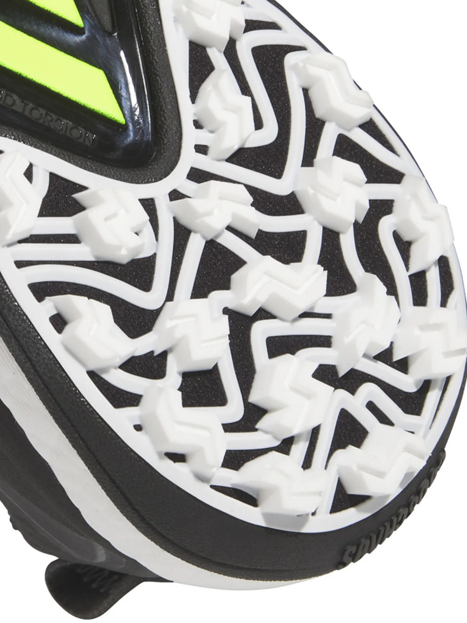 Adidas Mens Golf Shoes|Codechaos 25 Spikeless Golf Shoes - Core Black/Ftwr White/Lucid Lemon