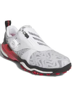 Adidas Mens Golf Shoes|Codechaos BOA 25 Spikeless Golf Shoes - Cloud White/Core Black/Lucid Red