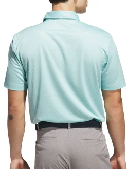 Adidas Shirts|Core Allover Print Polo Shirt - Semi Flash Aqua/Mint Tone