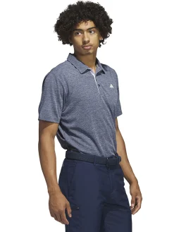 Adidas Clearance Clothing|Drive Heather Polo Shirt - Collegiate Navy Mel.