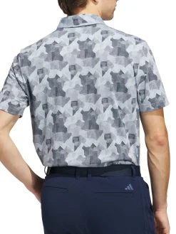 Adidas Shirts|Go-To Printed Polo Shirt - Wonder Blue/Collegiate Navy