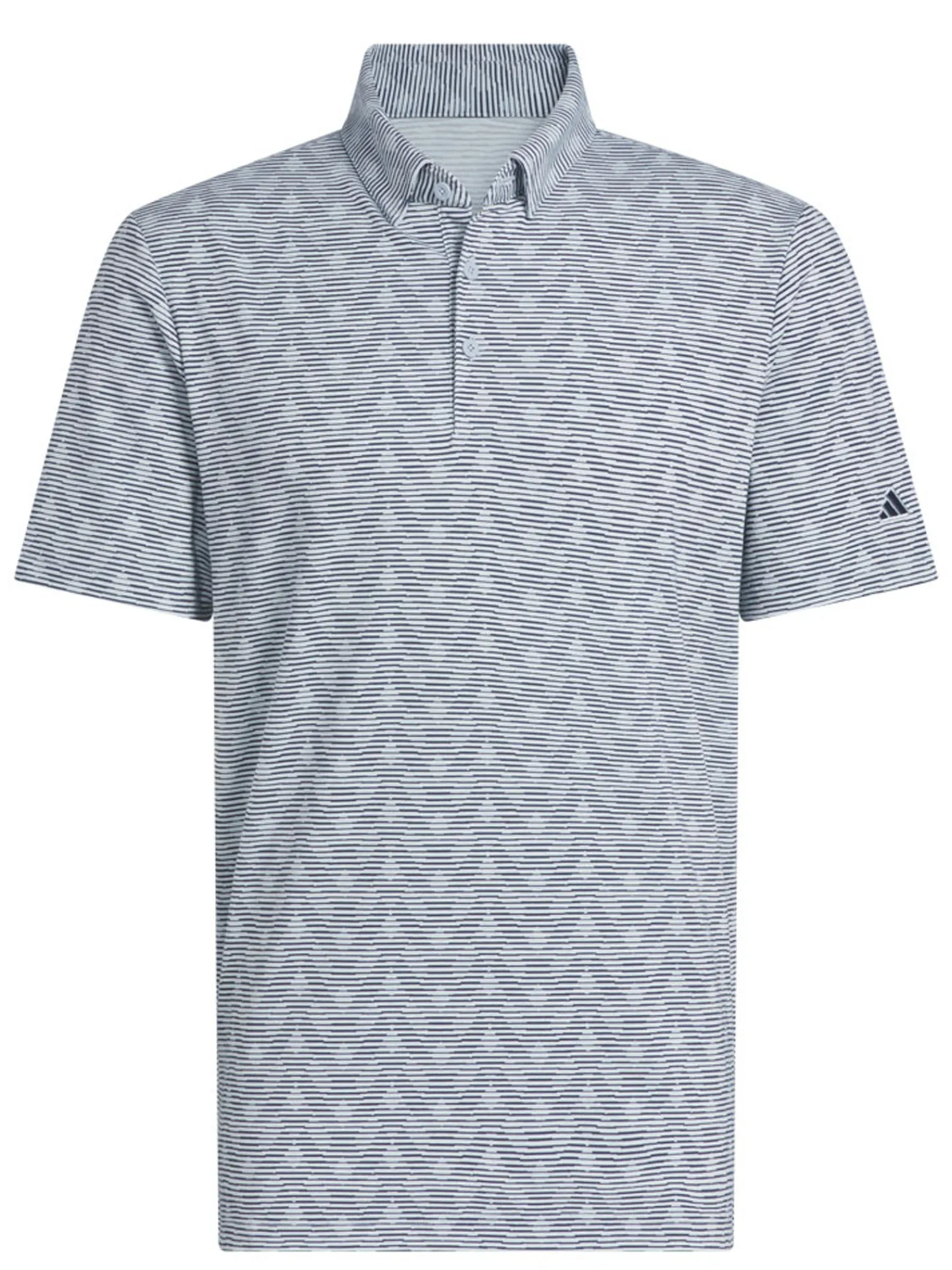 Adidas Shirts|Go-To Printed Stripe Polo Shirt - Wonder Blue/Collegiate Navy