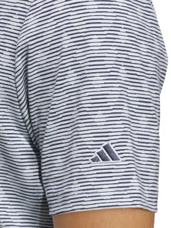Adidas Shirts|Go-To Printed Stripe Polo Shirt - Wonder Blue/Collegiate Navy