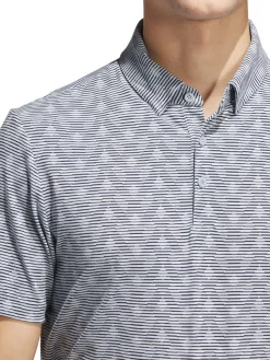 Adidas Shirts|Go-To Printed Stripe Polo Shirt - Wonder Blue/Collegiate Navy