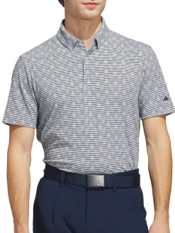 Adidas Shirts|Go-To Printed Stripe Polo Shirt - Wonder Blue/Collegiate Navy