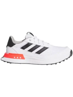 Adidas Junior Golf Shoes|Junior S2G Spikeless Golf Shoes - Ftwr White/Core Black/Lucid Red