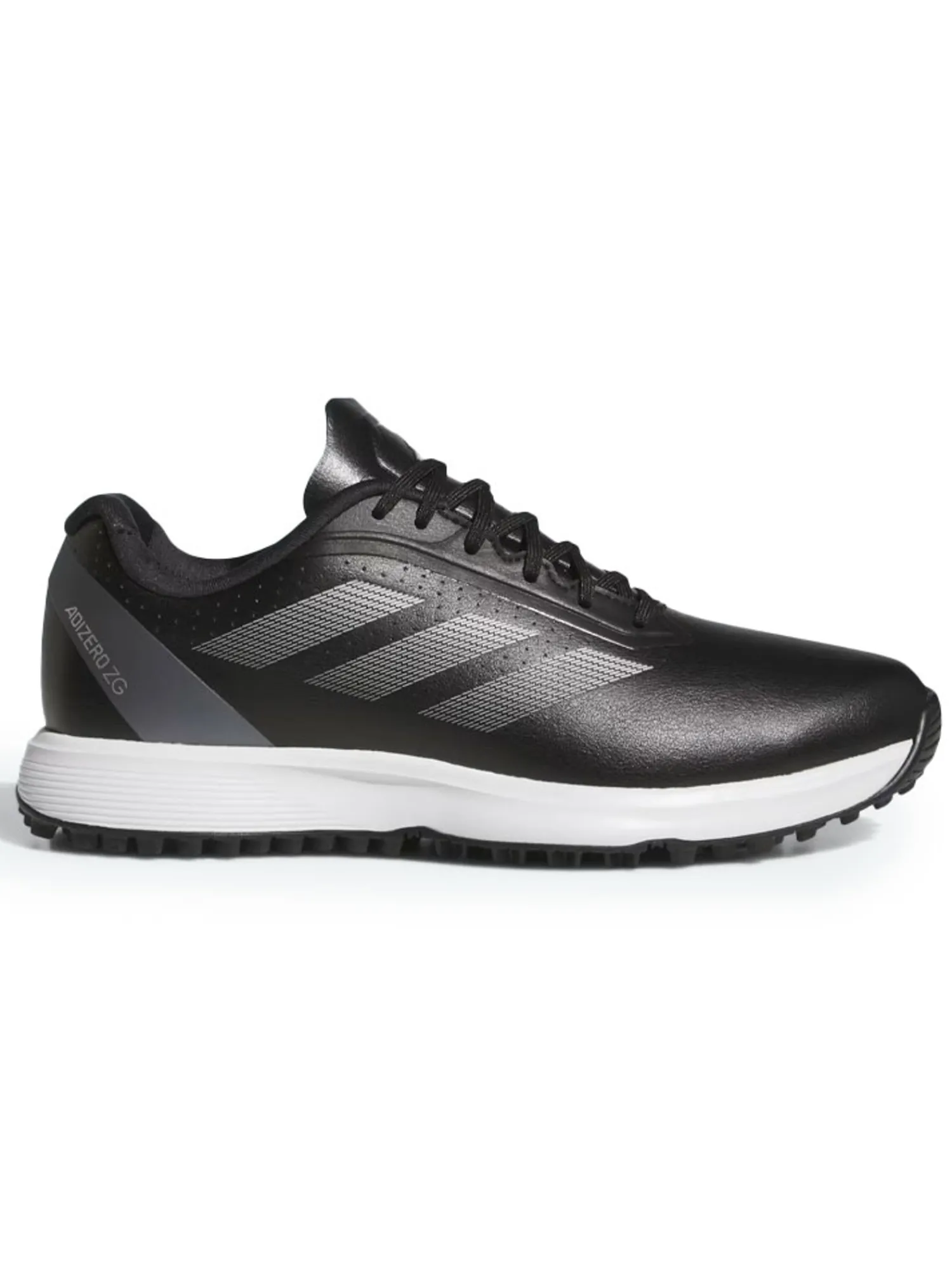 Adidas Junior Golf Shoes|Juniors Adizero ZG Spikeless Golf Shoes - Core Black/Silver Met.