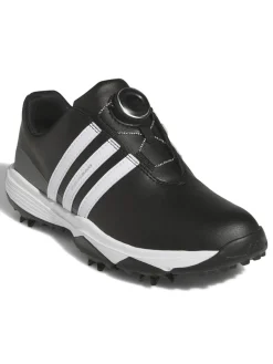 Adidas Junior Golf Shoes|Juniors Tour360 24 BOA Golf Shoes - Core Black/Ftwr White/Iron Met.