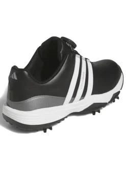 Adidas Junior Golf Shoes|Juniors Tour360 24 BOA Golf Shoes - Core Black/Ftwr White/Iron Met.