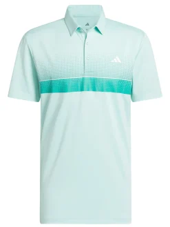 Adidas Shirts|Performance Allover Print Polo Shirt - Semi Flash Aqua