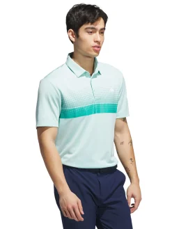 Adidas Shirts|Performance Allover Print Polo Shirt - Semi Flash Aqua