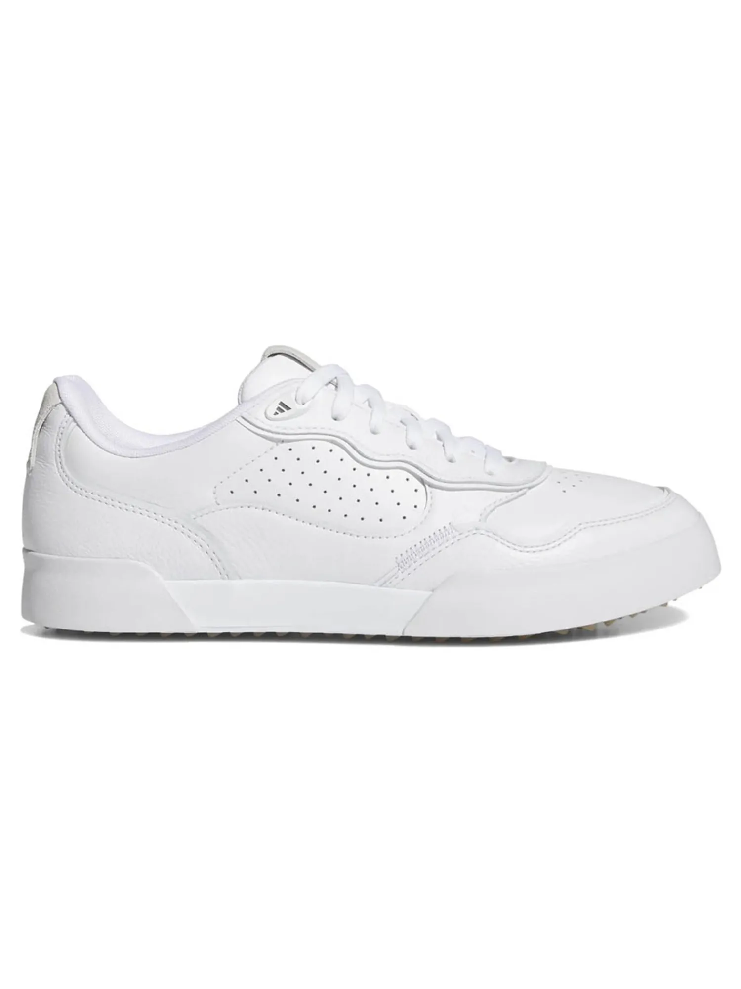 Adidas Mens Golf Shoes|Retrocross 25 Spikeless Golf Shoes - Ftwr White/Grey Six/Gum4