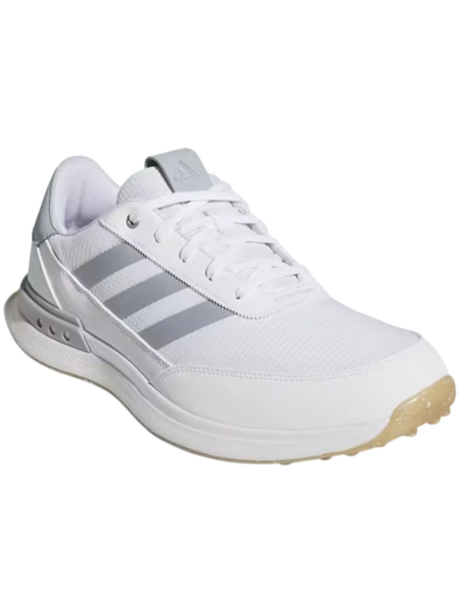 Adidas Mens Golf Shoes|S2G Wide Spikeless Golf Shoes - Ftwr White/Halo Silver/Gum4