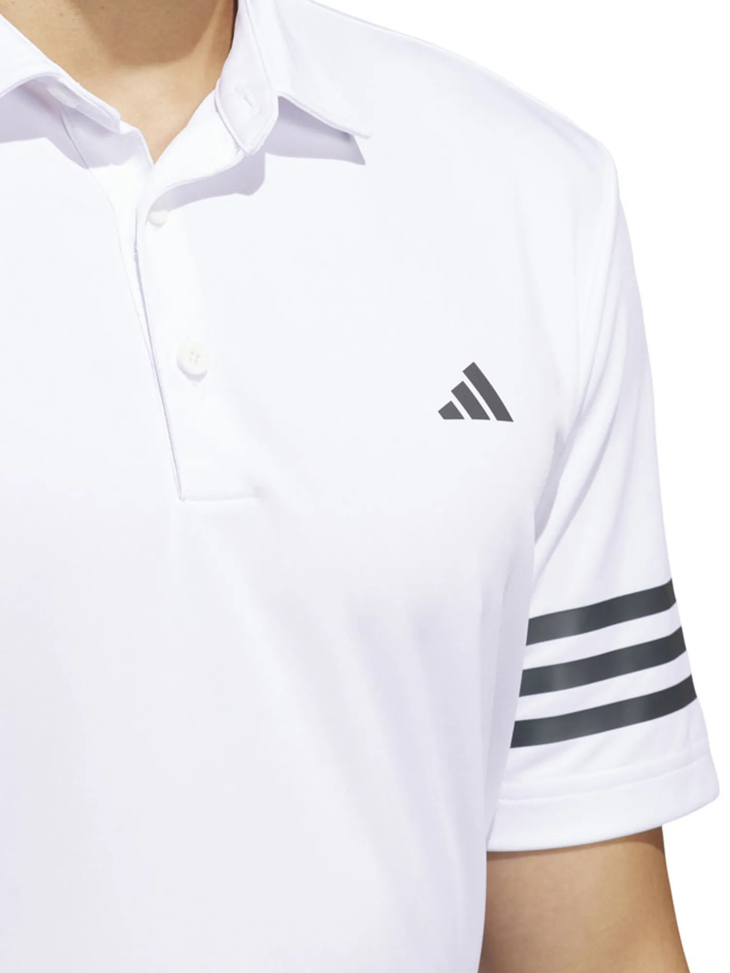 Adidas Clearance Clothing|3-Stripes Polo Shirt - White