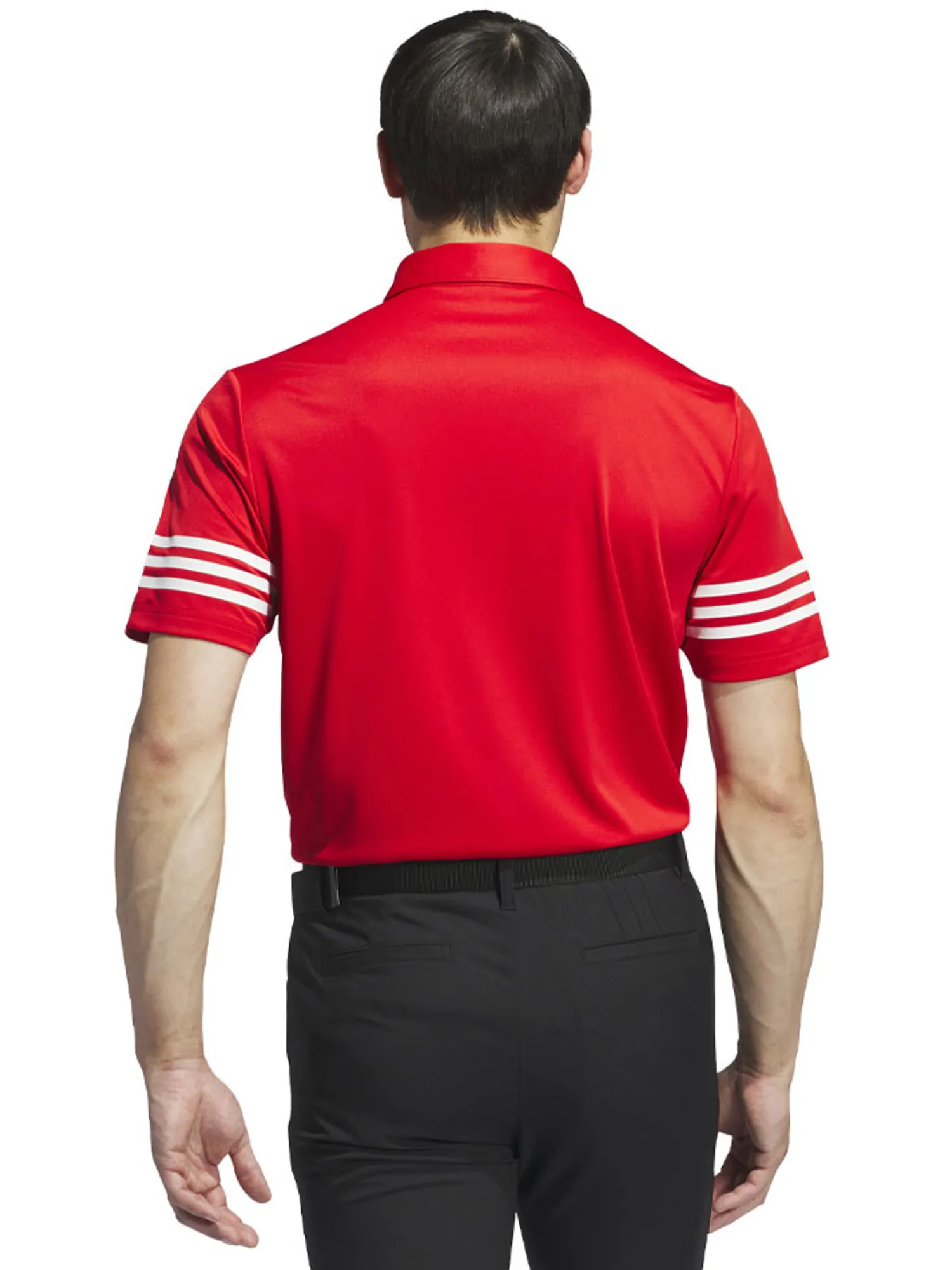 Adidas Clearance Clothing|3-Stripes Polo Shirt - Better Scarlet