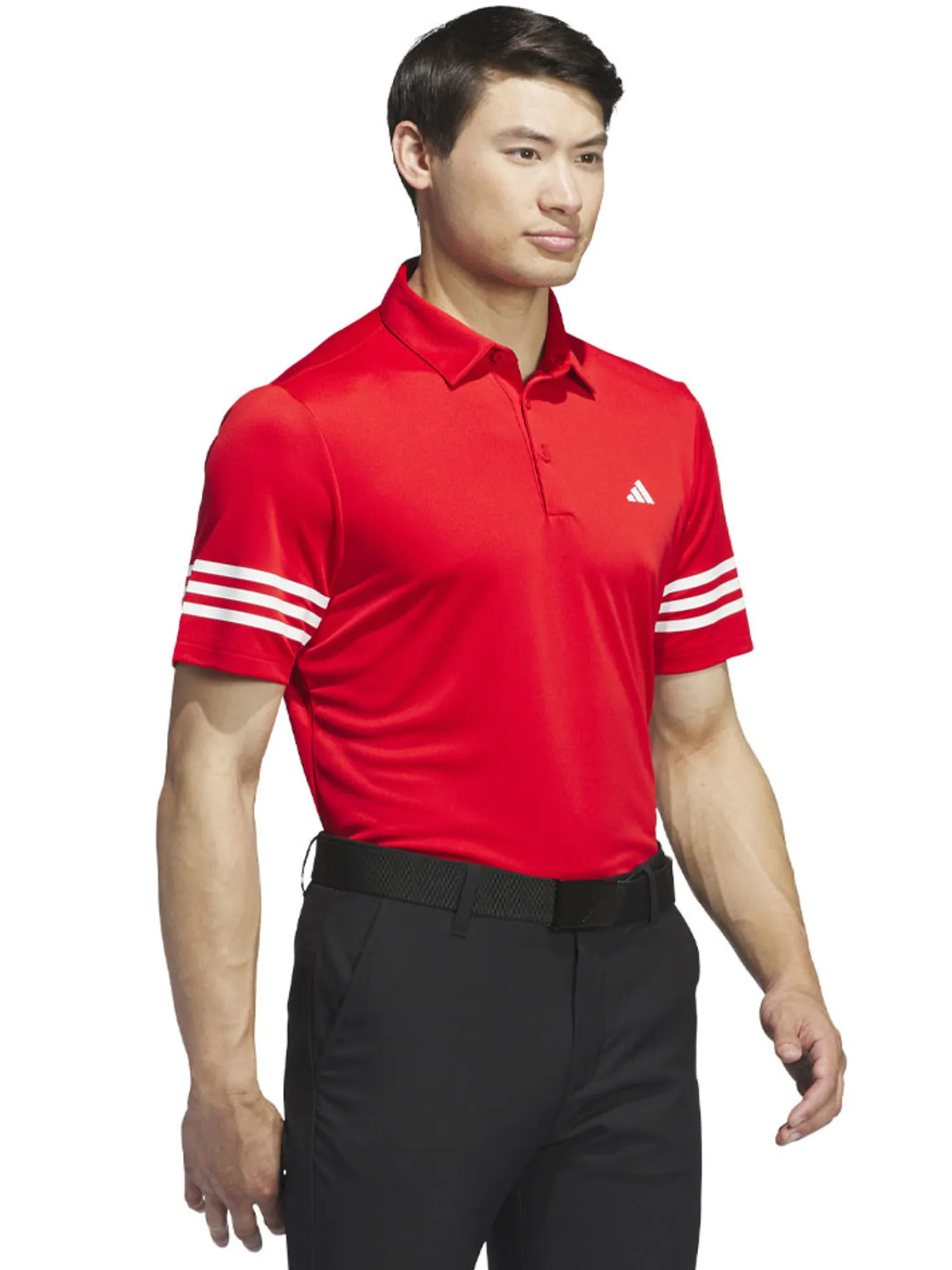 Adidas Clearance Clothing|3-Stripes Polo Shirt - Better Scarlet