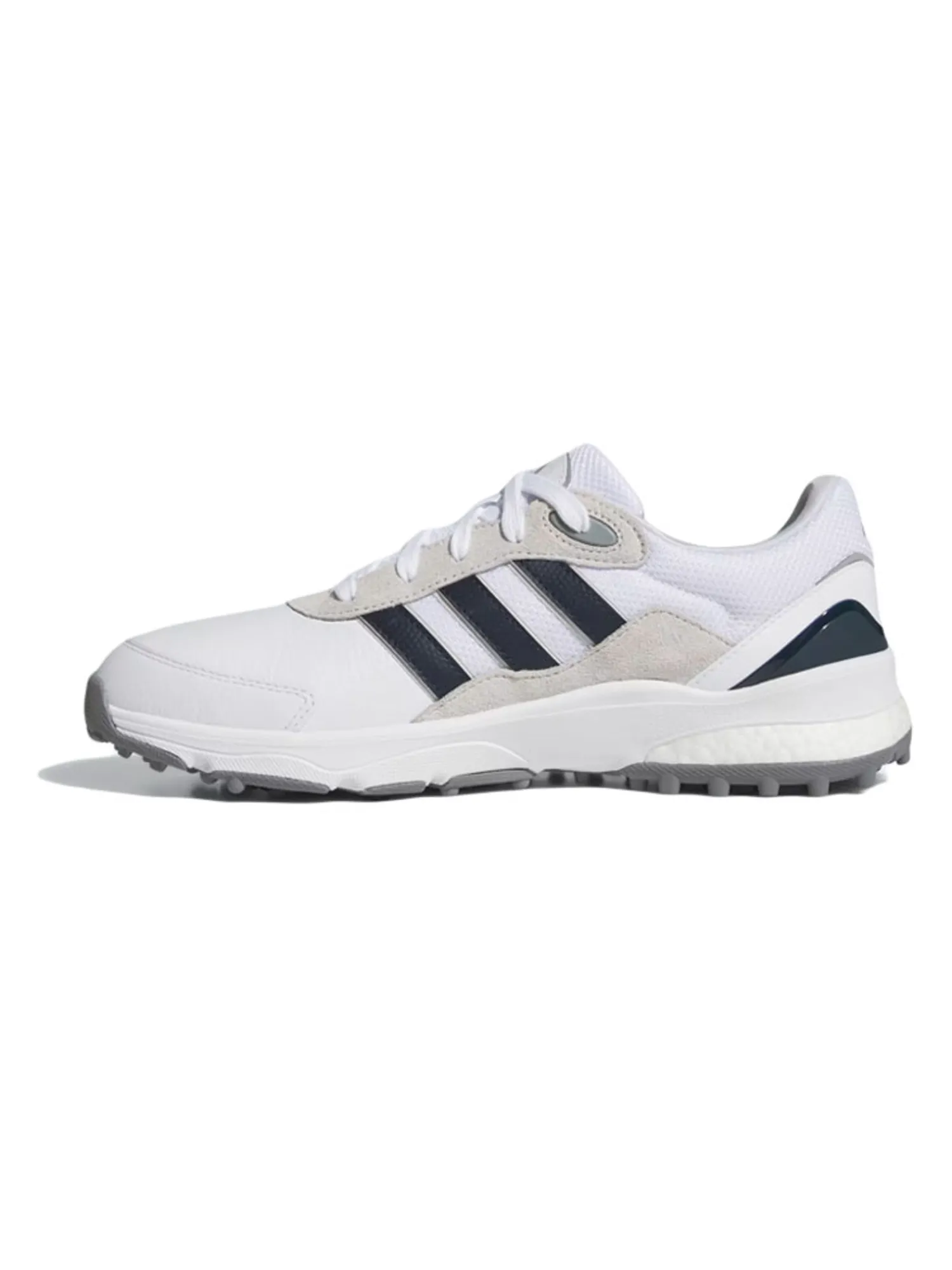 Adidas Mens Golf Shoes|SW5540 Spikeless Golf Shoes - Cloud White/Collegiate Navy/Grey One