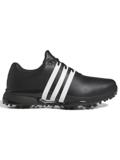 Adidas Mens Golf Shoes|Tour360 24 Boost Golf Shoes (Wide Fit) - Core Black/Ftwr White