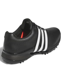Adidas Mens Golf Shoes|Tour360 24 Boost Golf Shoes (Wide Fit) - Core Black/Ftwr White