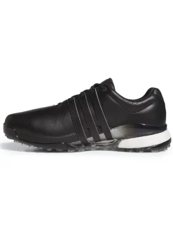Adidas Mens Golf Shoes|Tour360 25 Wide Spikeless Golf Shoes - Core Black/Silver Met./Core Black