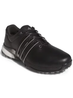 Adidas Mens Golf Shoes|Tour360 25 Wide Spikeless Golf Shoes - Core Black/Silver Met./Core Black
