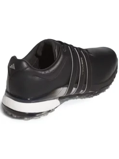 Adidas Mens Golf Shoes|Tour360 25 Wide Spikeless Golf Shoes - Core Black/Silver Met./Core Black