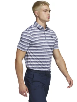 Adidas Shirts|Two-Colour Striped Polo Shirt - Collegiate Navy/White