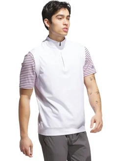 Adidas Vests|Ultimate365 Classic Quarter-Zip Vest - White