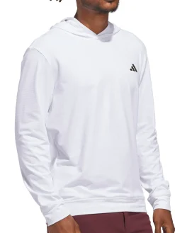 Adidas Jumpers|Ultimate365 Elevated Pullover Hoodie - White