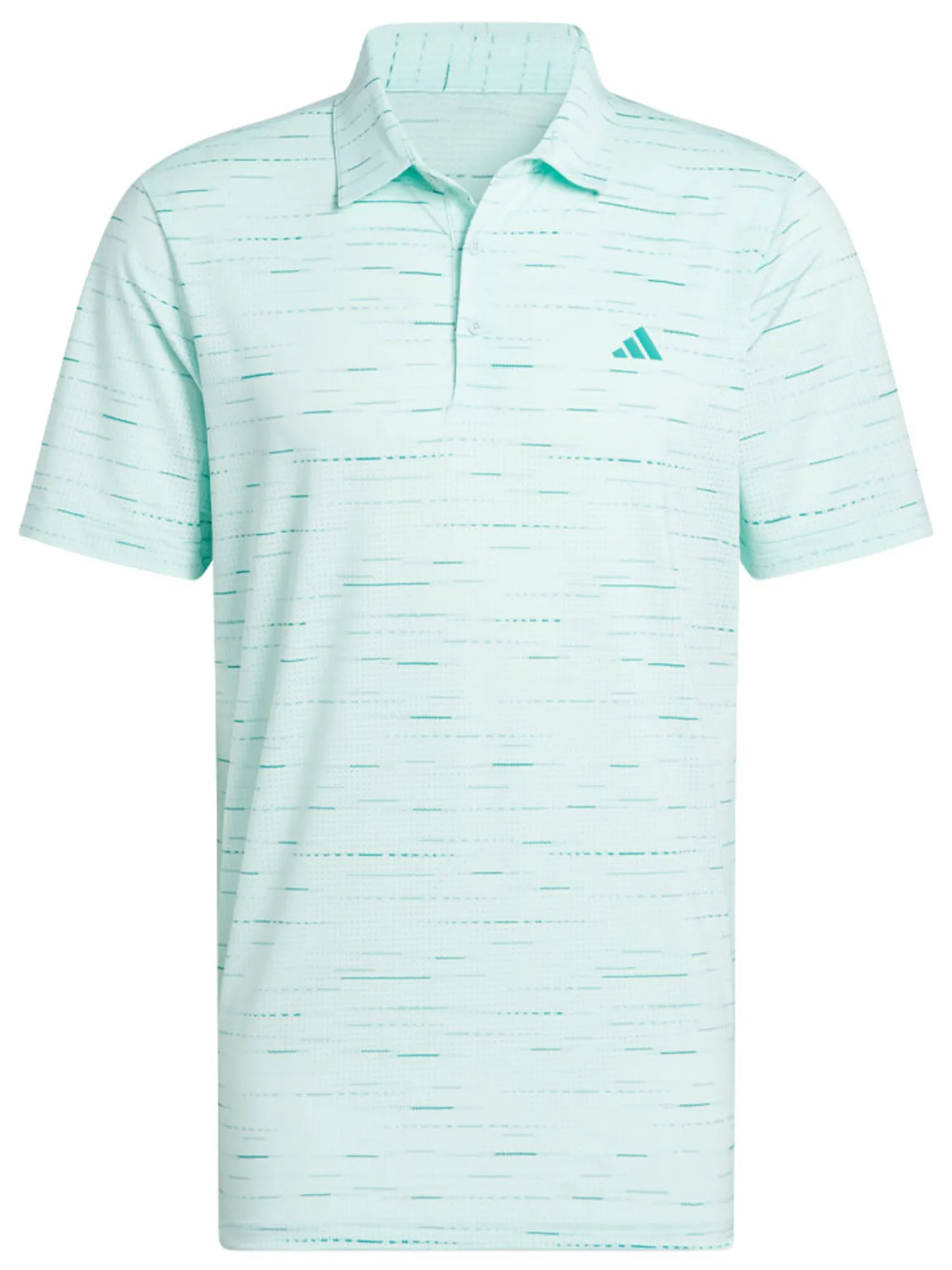 Adidas Shirts|Ultimate365 Mesh Glimmer Print Polo Shirt - Semi Flash Aqua