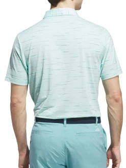 Adidas Shirts|Ultimate365 Mesh Glimmer Print Polo Shirt - Semi Flash Aqua