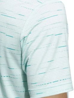 Adidas Shirts|Ultimate365 Mesh Glimmer Print Polo Shirt - Semi Flash Aqua