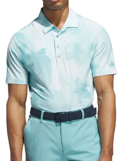 Adidas Shirts|Ultimate365 Printed Cool Feeling Tour Polo Shirt - Mint Tone