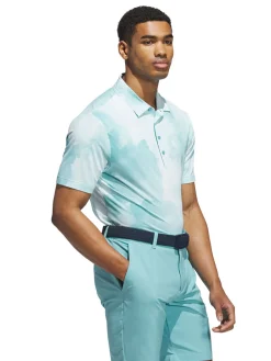 Adidas Shirts|Ultimate365 Printed Cool Feeling Tour Polo Shirt - Mint Tone