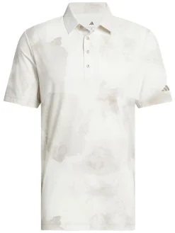 Adidas Shirts|Ultimate365 Printed Cool Feeling Tour Polo Shirt - Putty Beige/White
