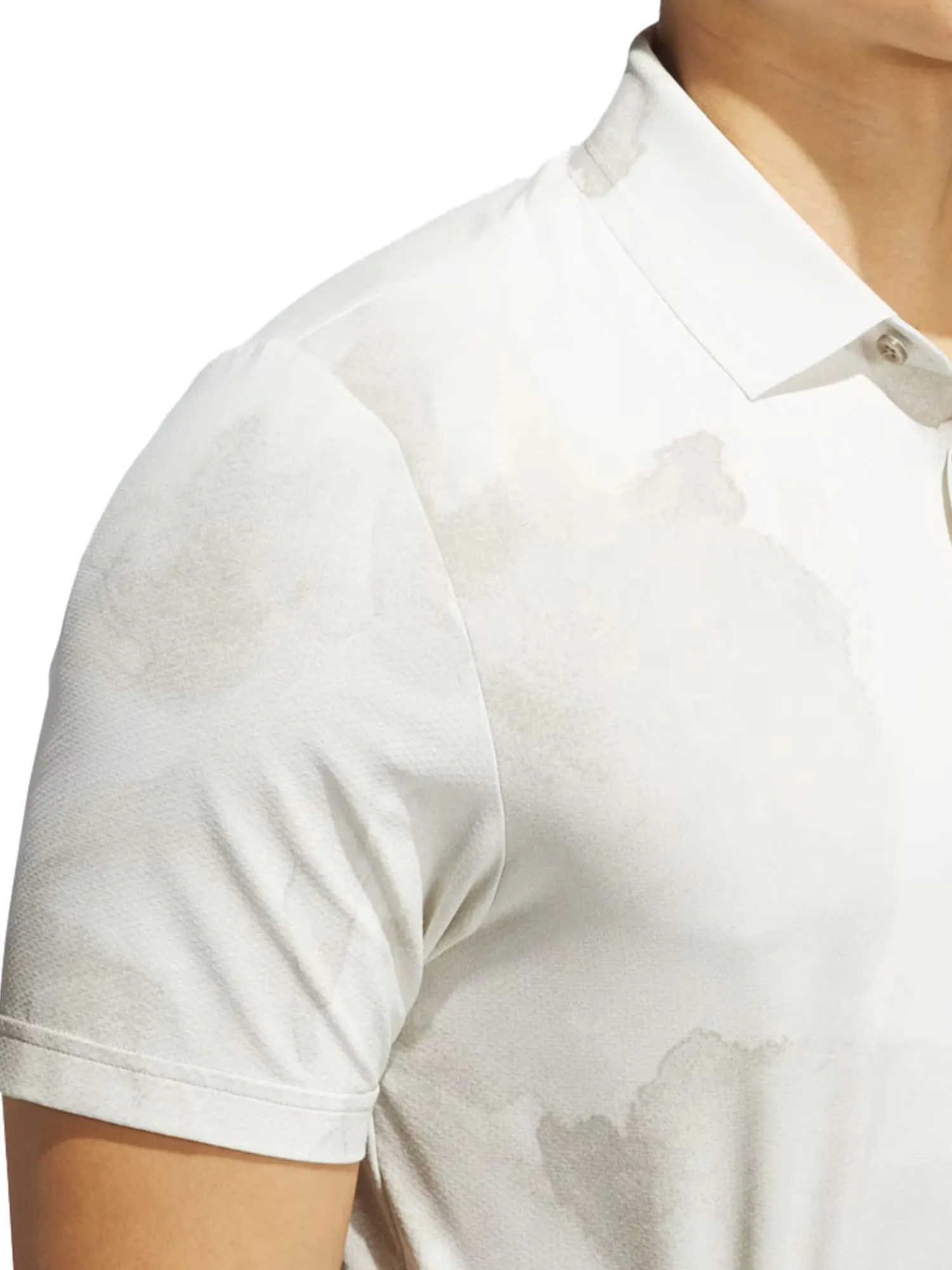 Adidas Shirts|Ultimate365 Printed Cool Feeling Tour Polo Shirt - Putty Beige/White