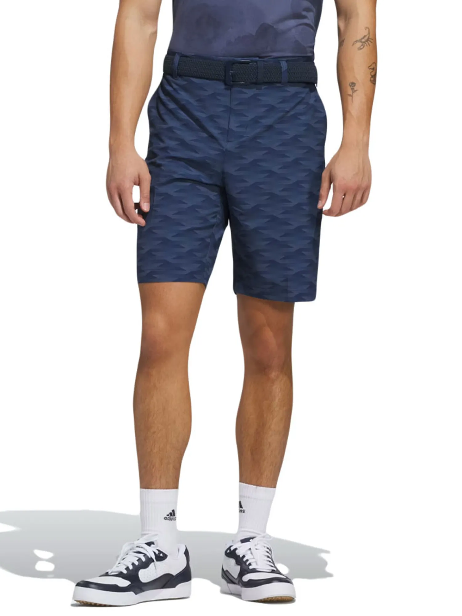 Adidas Shorts|Ultimate365 Printed 9-Inch Golf Short - Collegiate Navy