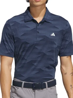 Adidas Shirts|Ultimate365 Speed Stripe Polo Shirt - Collegiate Navy/Preloved Ink