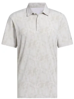 Adidas Shirts|Ultimate365 Textured Print Polo Shirt - Alumina/Putty Beige