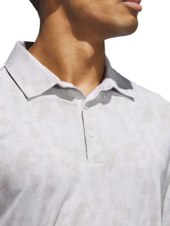 Adidas Shirts|Ultimate365 Textured Print Polo Shirt - Alumina/Putty Beige